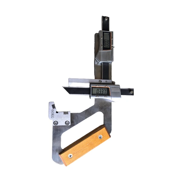 LCD display of Digital Rail Wear Gauge for railway maintenance